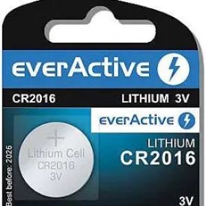 EverActive – Pilha de lítio CR2016 3.0V 85mAh
